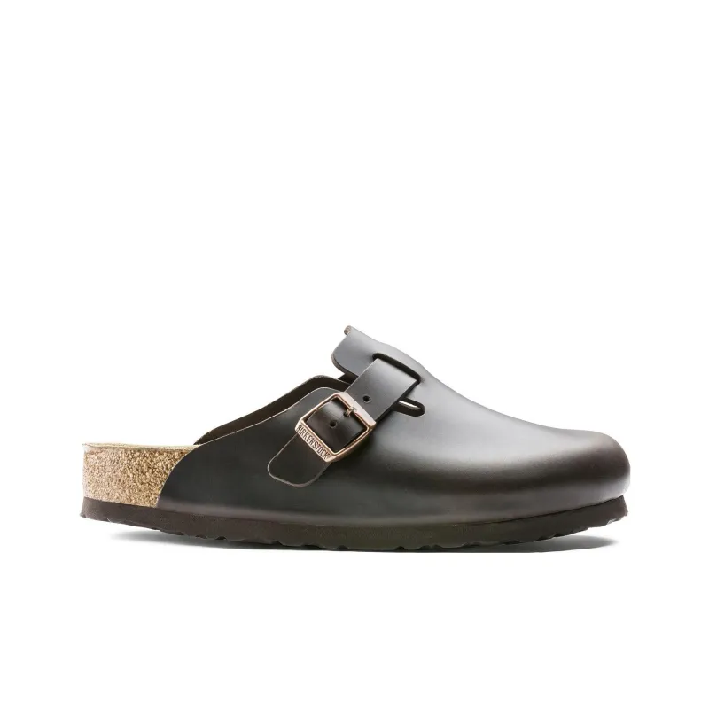 Birkenstock Boston Soft Footbed Smooth Leather Amalfi Testa Di Moro Brown-1