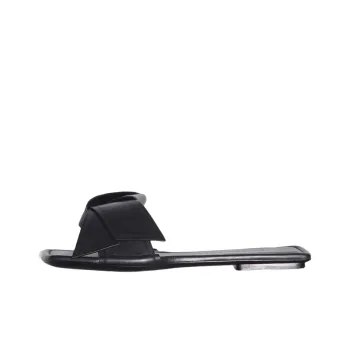 Acne Studios Bow-detailing Leather Slides