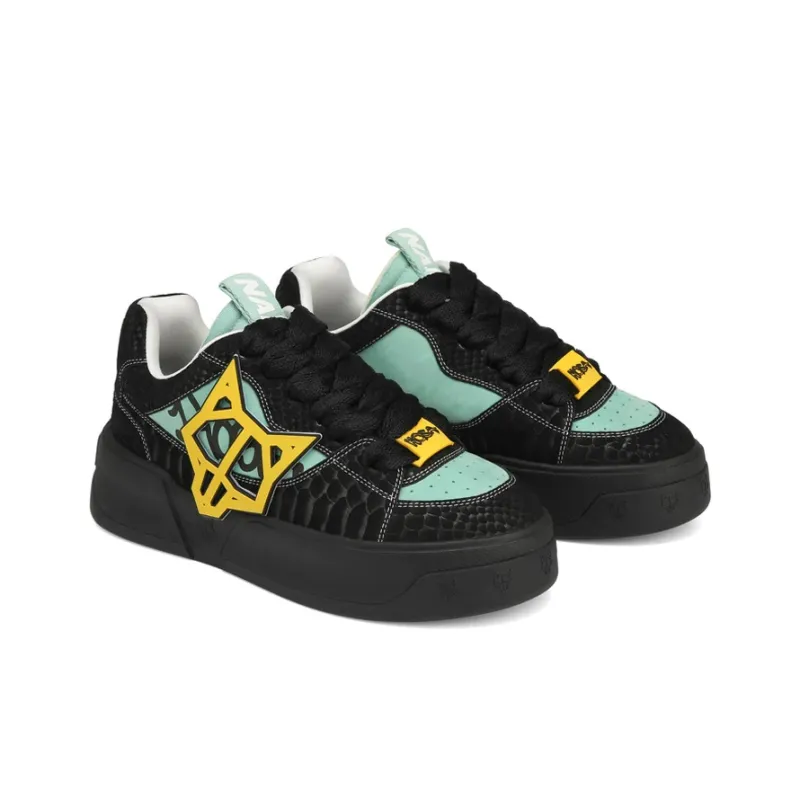 Naked Wolfe Kosa Stylish Skateboarding Shoes Men's Black-2