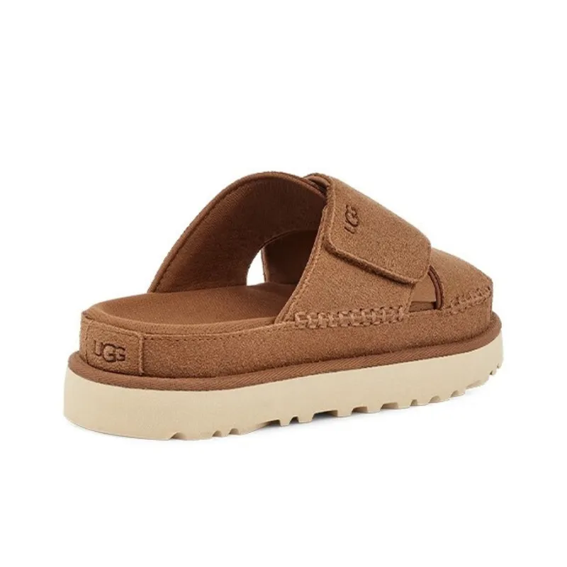 UGG Goldenstar Cross Slide 'Chestnut' Women's-2