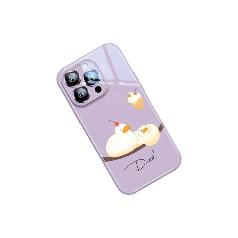 Sen Dog Glass Material Creative Individual Trendy Brand Phone Cases Suitable For Apple 15Promax/Pro/Plus/14/13/12-11