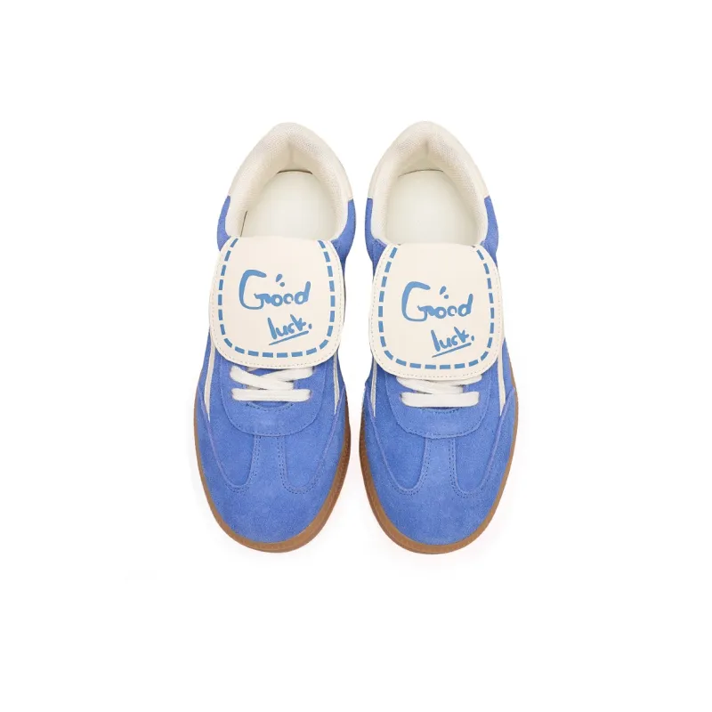 MASONONCE German Army Trainers Low Top Skateboard Shoes Unisex Blue-3