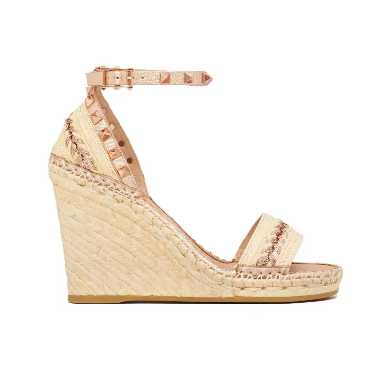 Valentino Rockstud Strap Sandals 10.5cm Women's Copper-1