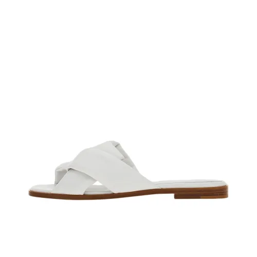 FERRAGAMO Knot-detail Leather Slides