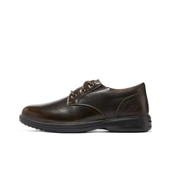 Skechers Wear Resistant Low Top Casual Shoes Men's Dark Brown
