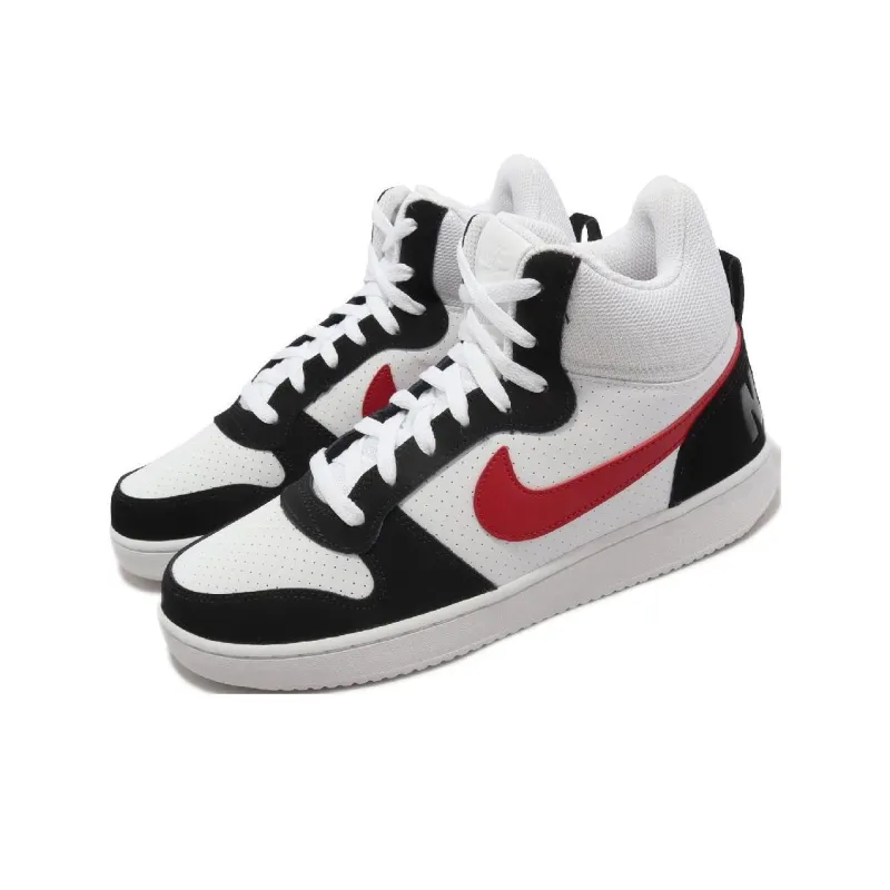 Nike Court Borough Mid 'White Red Black'-2