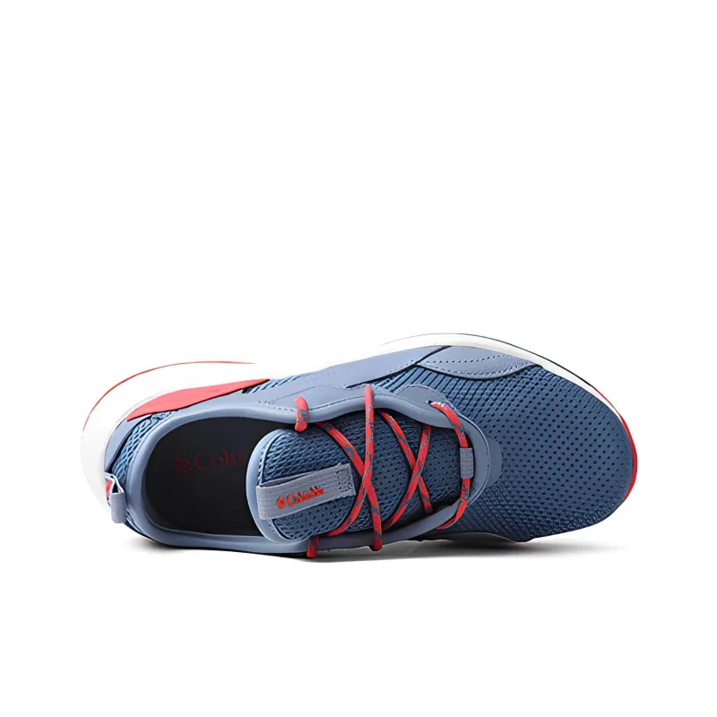 Columbia Anti Slip And Wear Resistant Breathable Low Top Outdoor Shoes Women's Blue Pink-2