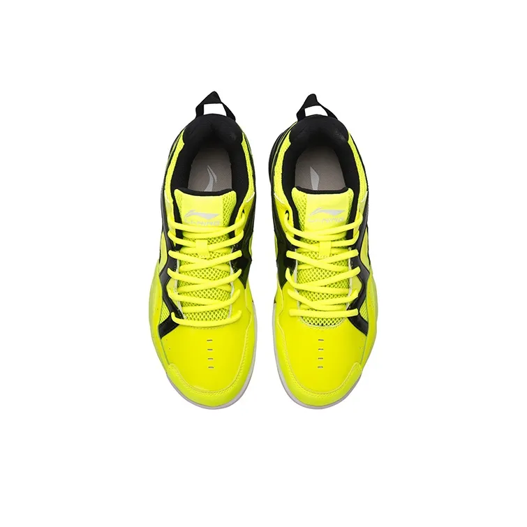 LiNing Cushioning, Slip Resistant, And Abrasion Resistant Low Top Badminton Shoes Unisex Yellow Black-3