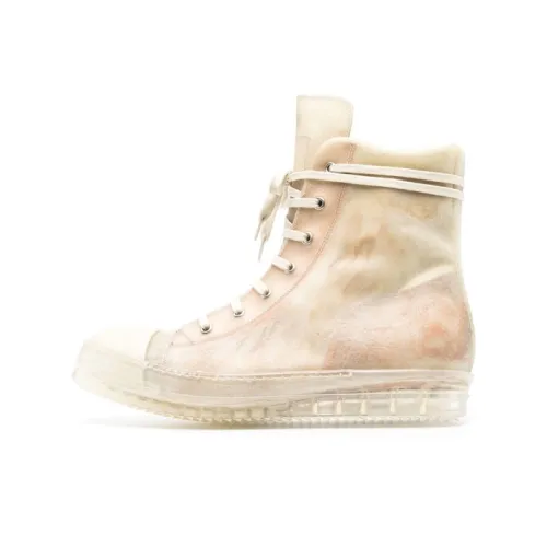 RICK OWENS Skateboard Shoes Men High-Top Off White