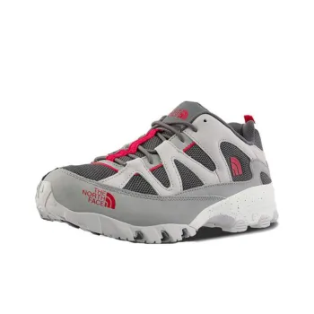 THE NORTH FACE Anti Slip Wear Resistant Low Top Hiking/Trekking Shoes Men's Gray Black