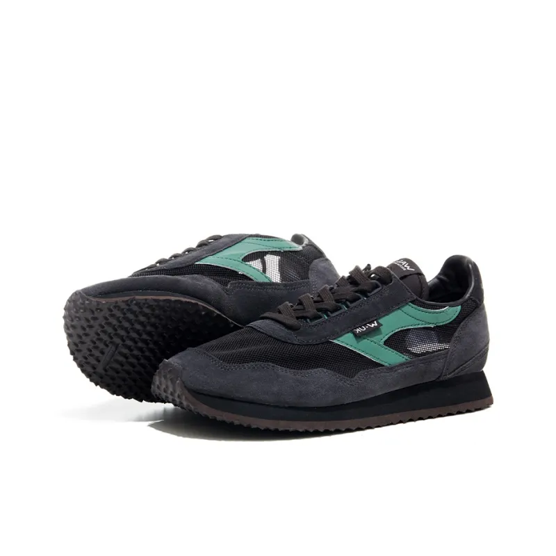 Norman Walsh Cushioned Wear Resistant Lightweight Low Top Casual Running Shoes Unisex Black Green-2