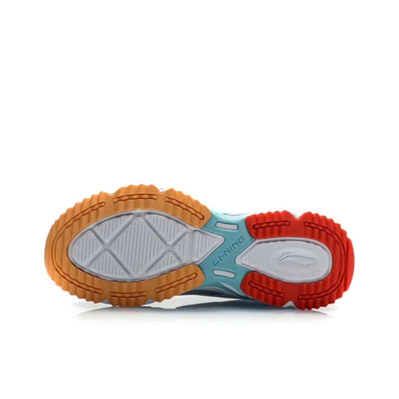 LiNing Durable Breathable Low Top Running Shoes Women's Antarctic Gray-4