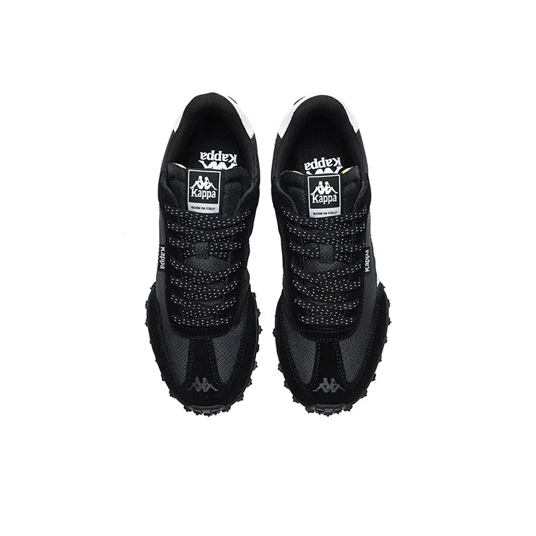 Kappa Anti Slip Wear Resistant Low Top Casual Running Shoes Unisex Black-3