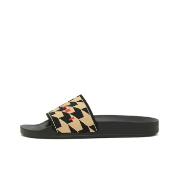MARNI Slide Slippers Women's Beige Black