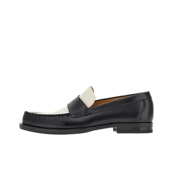 FERRAGAMO Loafers Men's Black White