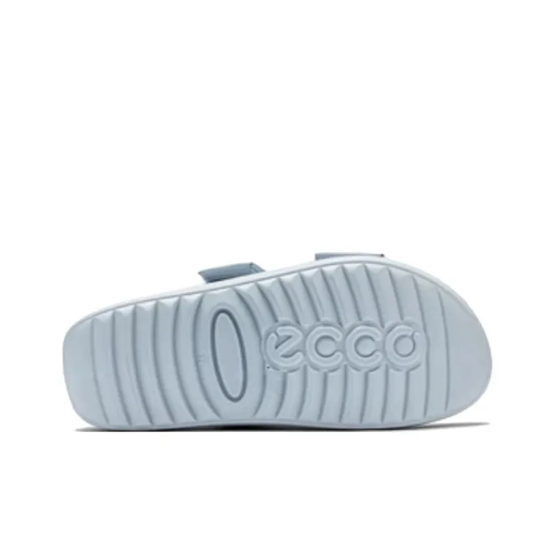 Ecco Antibacterial Quick Dry Slide Slippers Women's Blue-4