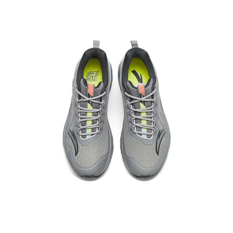 Anta Cushioning, Slip Resistant, And Abrasion Resistant Low Top Running Shoes Men's Gray Outdoor Cushioning Soft Sole-3