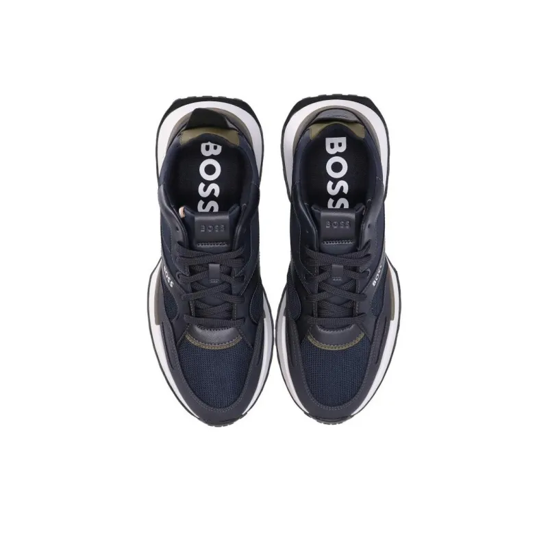 BOSS Panelled Low-top Sneakers-4