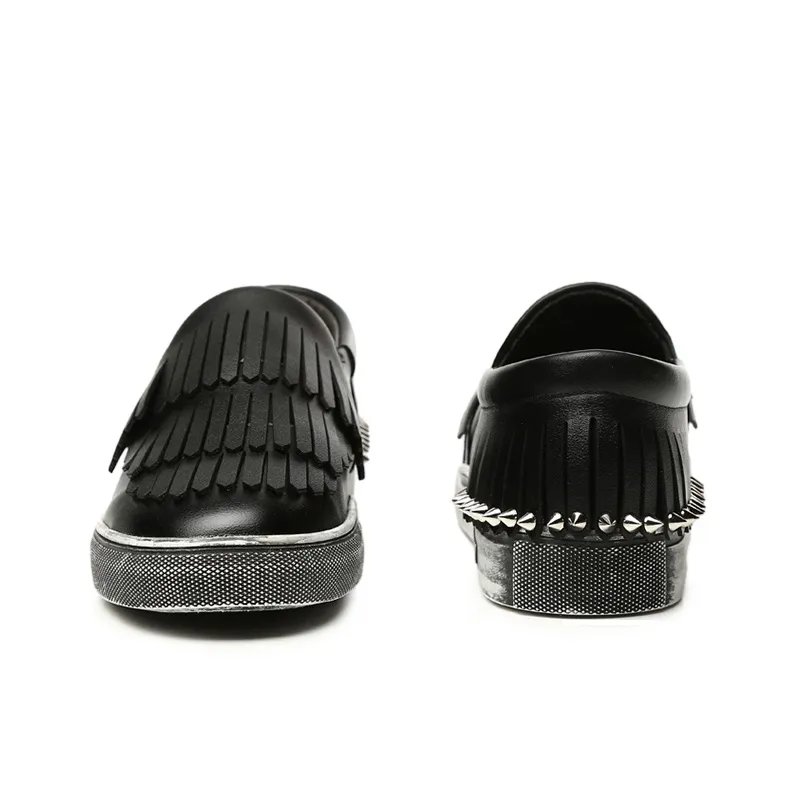 Lady's House Loafers Women's Black/Gunmetal-8