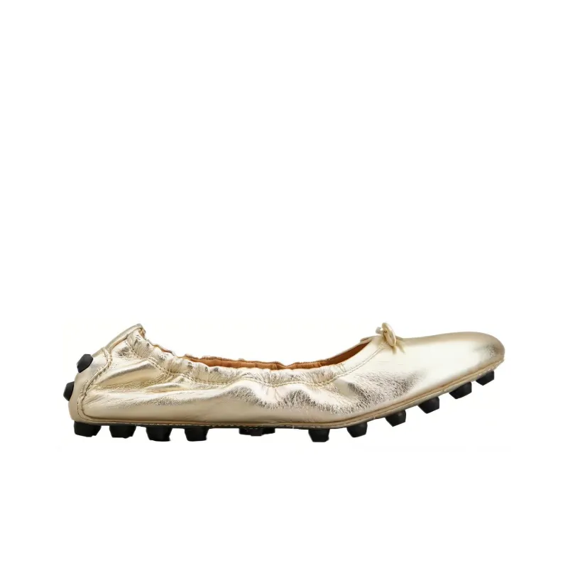 TOD'S Metallic Effect Bubble Ballerina Shoes Women's-1