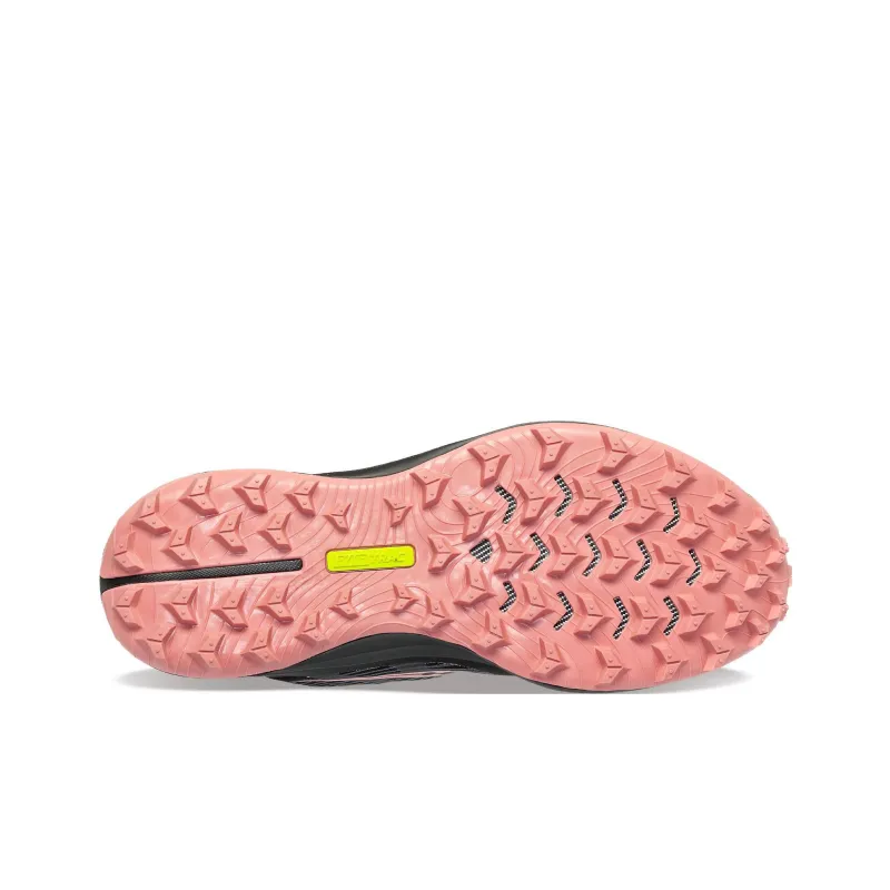 Saucony Peregrine 12 Cushioning, Slip Resistant, And Abrasion Resistant Low Top Running Shoes Women's Black Pink-4
