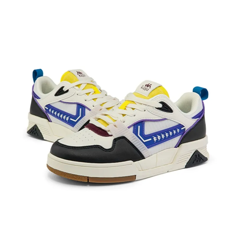 Kappa Skateboard Shoes Unisex Low-Top Black/Moon Gray/Purple-2