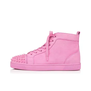 CL LUBOTING Louboutin Lou Spikes Orlato Stylish Skateboarding Shoes Men's Pink