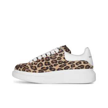 Alexander McQueen Low Top Stylish Skateboarding Shoes Women's Yellow