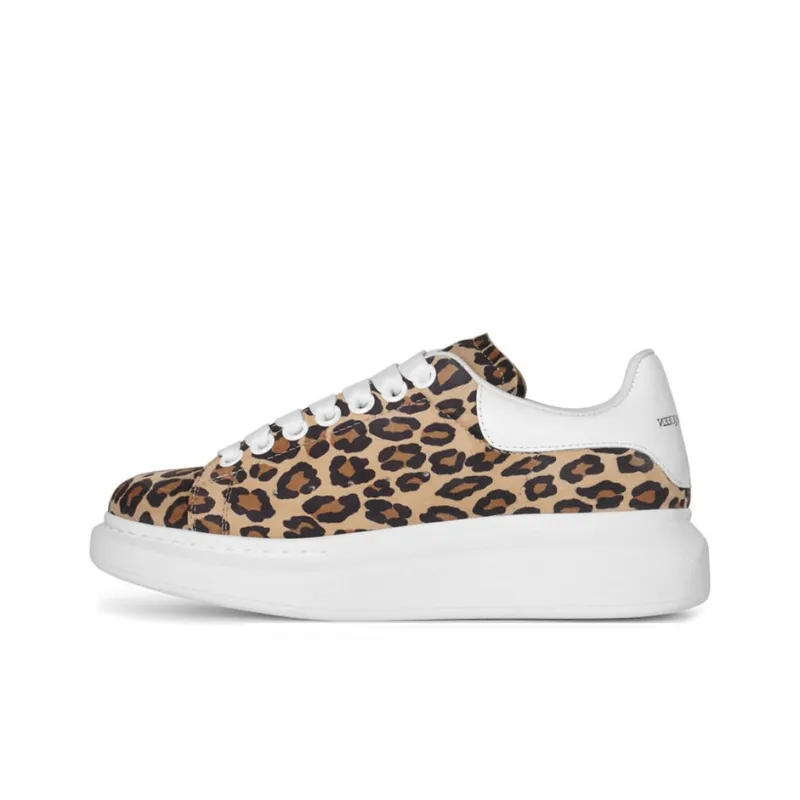 Alexander McQueen Low Top Stylish Skateboarding Shoes Women's Yellow-0