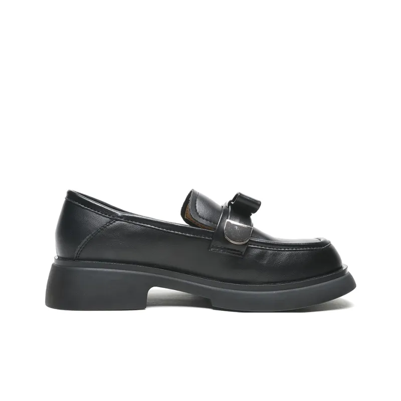 Mulinsen Loafers Women's Low Top Black/Beige-1