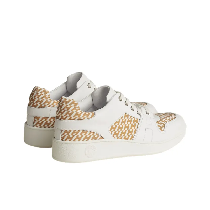 HERMES Free Slip Resistant Low Top Sports Casual Shoes Men's White Beige-2