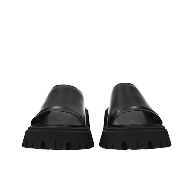 Balenciaga Slide Slippers Men's Black-3