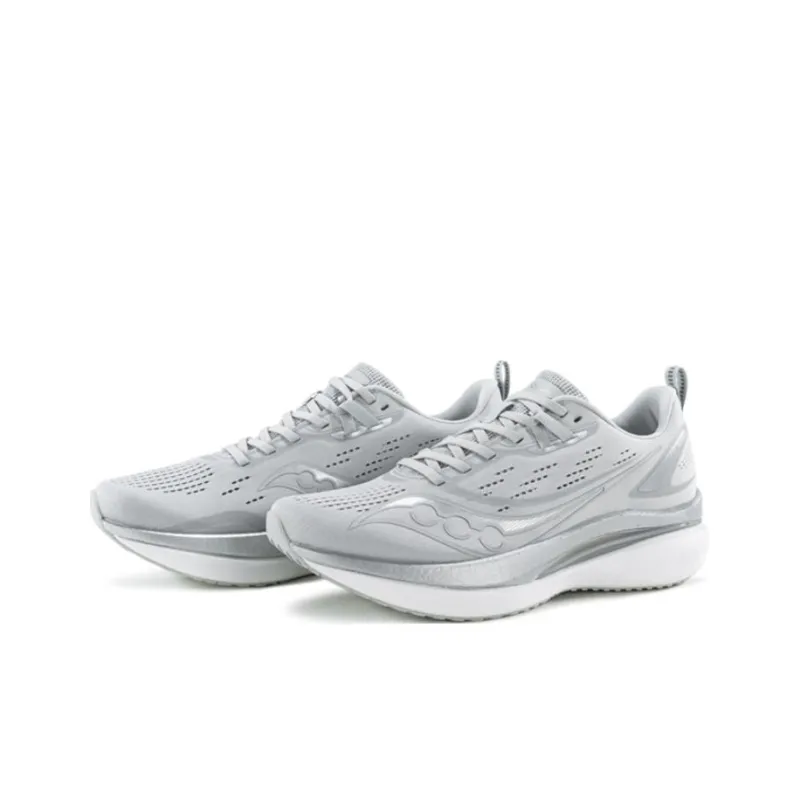 Saucony Cushioning Anti Slip And Wear Resistant Low Top Casual Running Shoes Unisex Gray-2