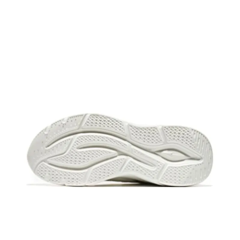 Erke Shock Absorbers With Slip Resistant And Abrasion Resistant Properties Low Top Running Shoes Men's White Gray-4