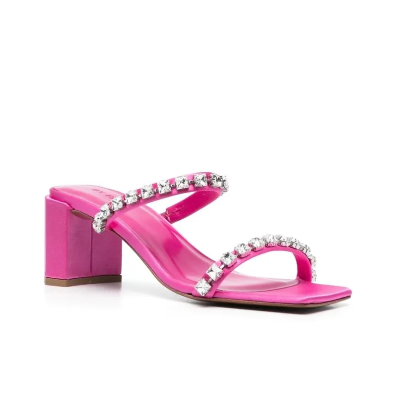 By Far Tanya Crystal-embellished 70mm Mules-2