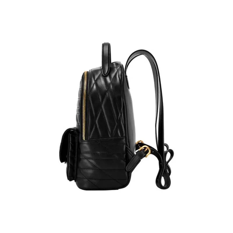 Hush Puppies Synthetic Leather Backpack Women's Black-2