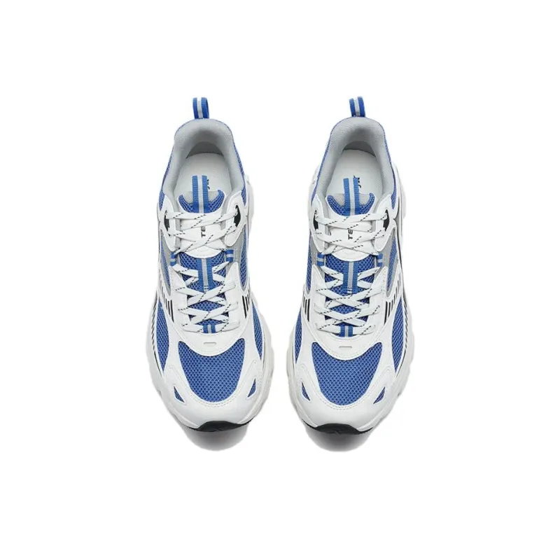 XTEP Cushioned Slip-Resistant Low-Top Casual Shoes Men's White Blue-2