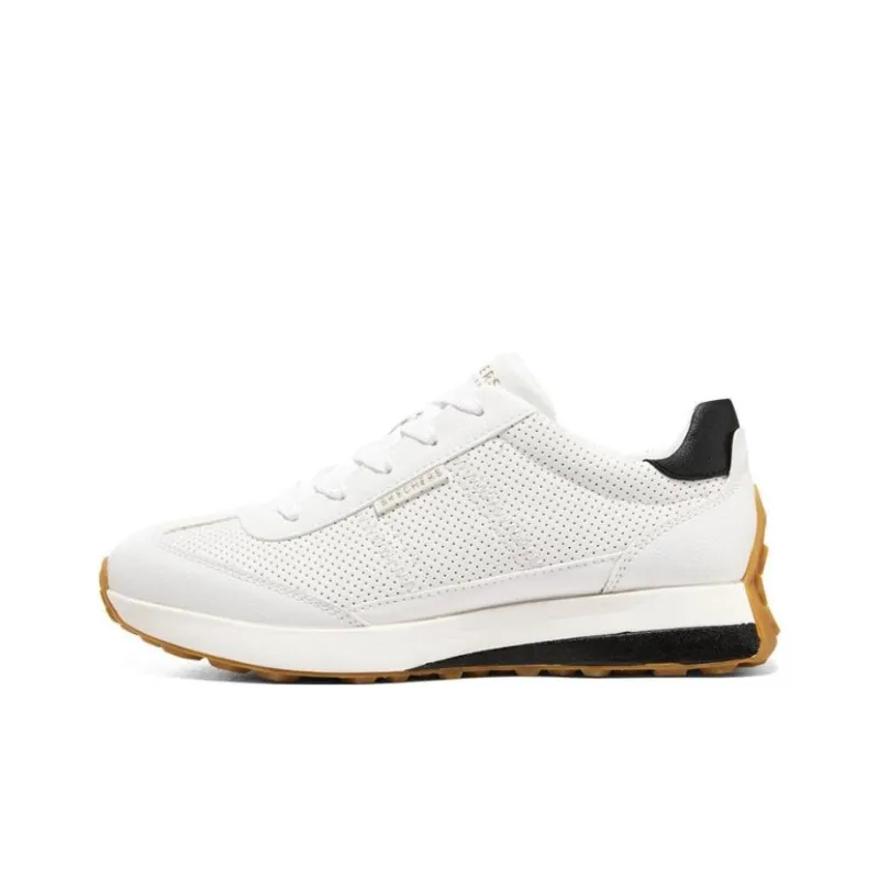 Skechers Gusto Cushioning Anti-Slip And Wear-Resistant Low-Top Sports Casual Shoes Women's White-0