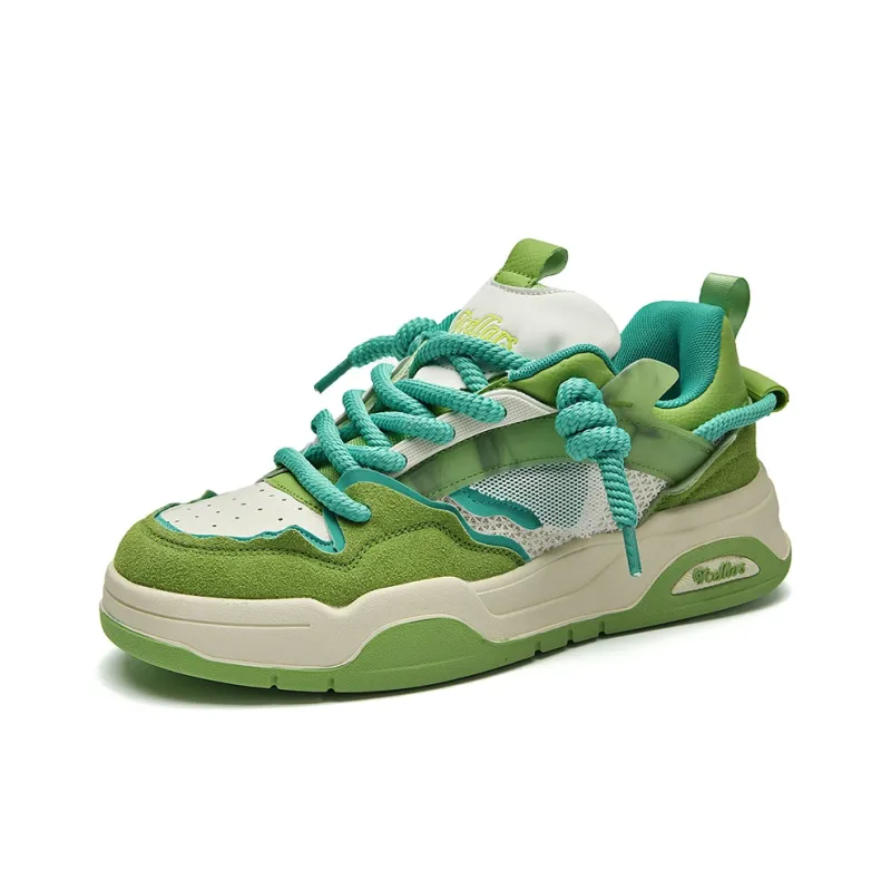TCELLARS Low Top Skateboard Shoes Unisex Mint Green-1