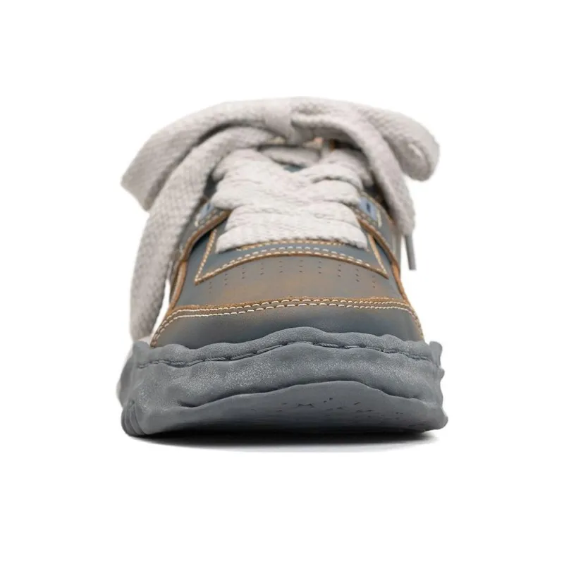 MIHARA YASUHIRO Parker Faded effect Leather Sneakers-7