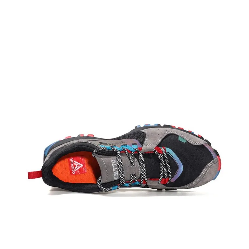 HUMTTO Cushioning, Slip Resistant, And Abrasion Resistant Low Top Outdoor Shoes Black Gray-2