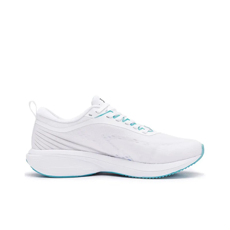 361° Cushioned Breathable Slip-Resistant Low-Top Running Shoes Men's White Green-1