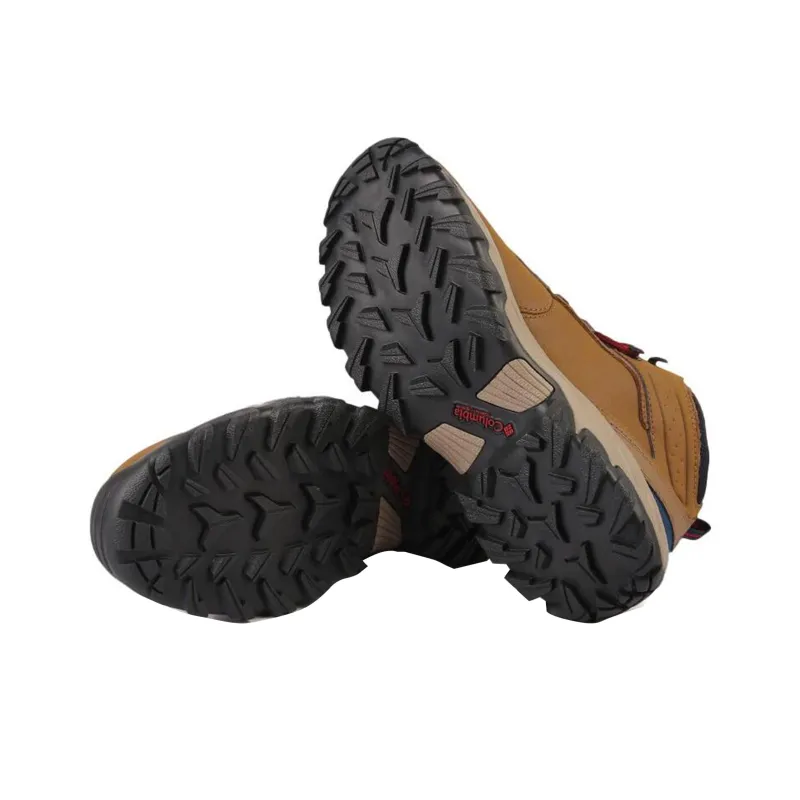 Columbia Cushioning Wear Resistant High Top Outdoor Shoes Men's Brown-3