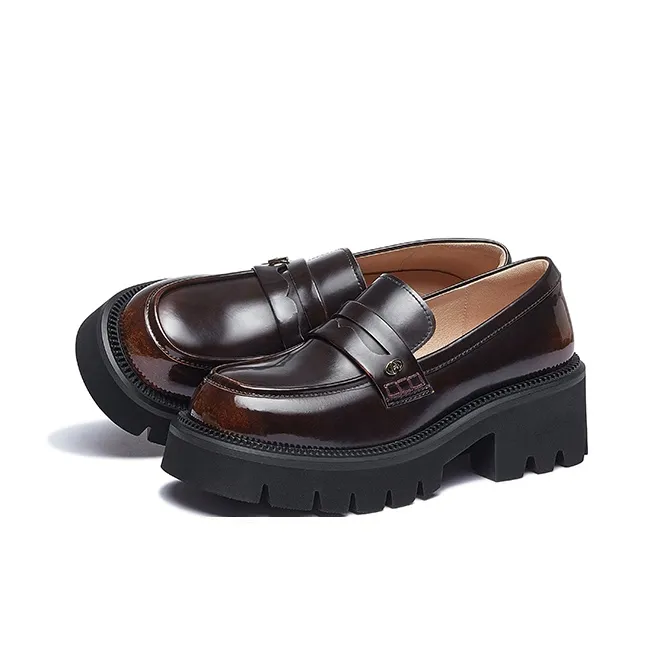 CAMEL Loafers Women's Black/Brown-8