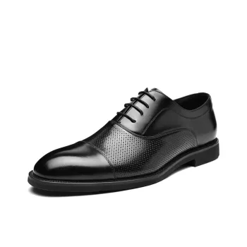 HLA Dress Shoes Men Low Top Black