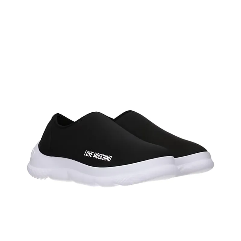 LOVE MOSCHINO Wear Resistant Low Top Sports Casual Shoes Women's Black-2