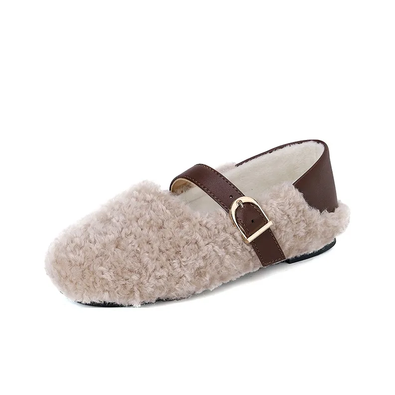 ACESC Gommino Loafers Women's Apricot-1