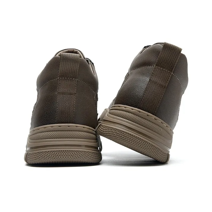 SEPTWOLVES Wear Resistant Breathable Height Increasing Mid Top Casual Shoes Men's-13