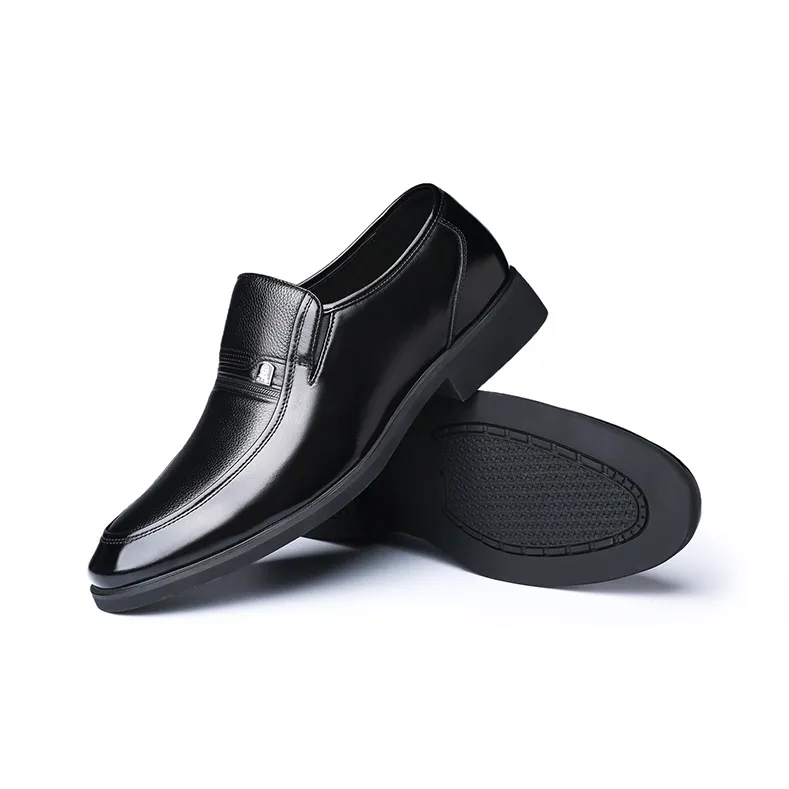 LAORENTOU Dress Shoes Men Low Top Black-2