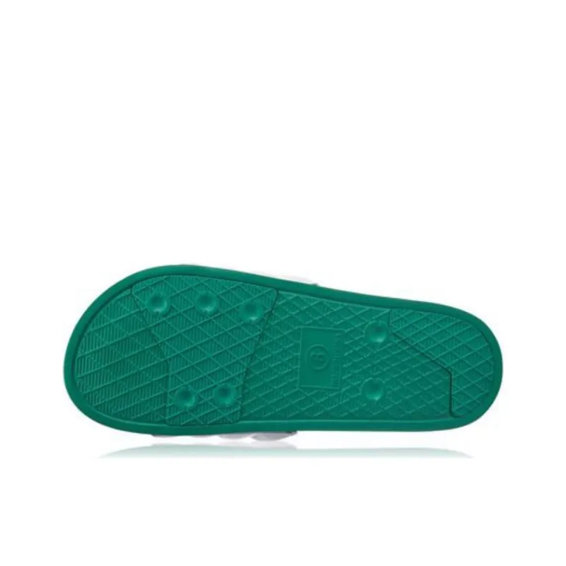 LiNing Quiet Abrasion Resistant Slide Slippers Men's White Green-4